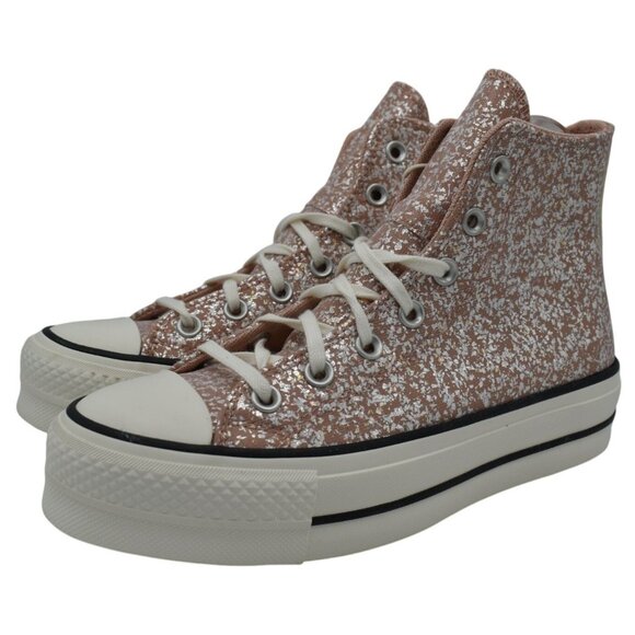 Converse Shoes - Converse Women 8.5 Chuck‎ Taylor All Star Glitter Metallic Platform Sneakers